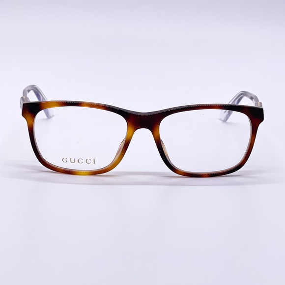 NEW GG0490O 003 UNISEX EYEGLASSES GUCCI GG04900 HAVANA CLEAR EYEWEAR - Picture 4 of 8
